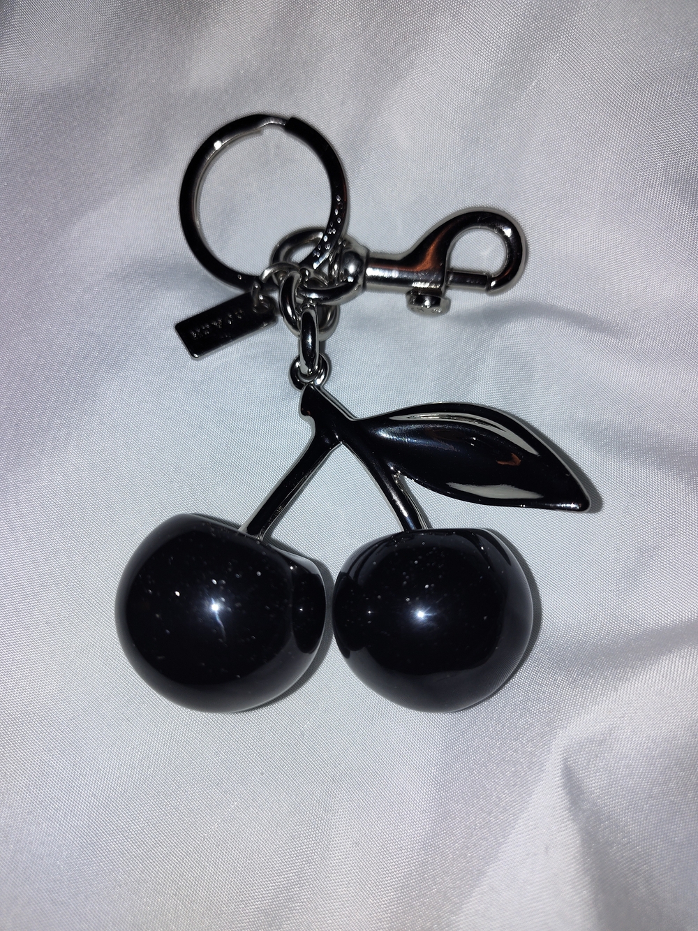Black Cherry Keychain Charm